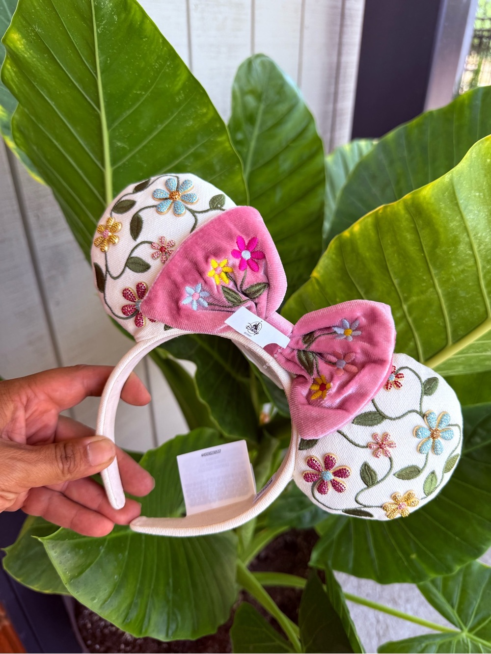 Disney Parks Baublebar Minnie Mouse Floral Ear Headband Spring Flowers
